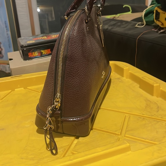 COACH SIERRA SATCHEL IN PEBBLE AND PATENT LEATHERS F54664 AND WALLET - Picture 5 of 13